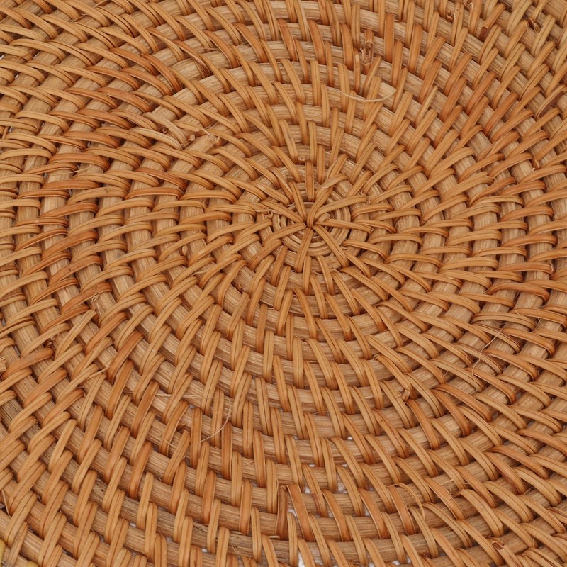 Rattan Fruit Tray, Hand Woven Traditional Large Capacity Decorative Fruit