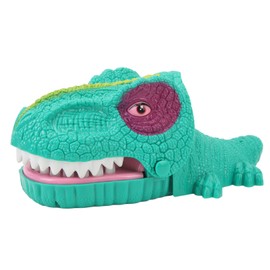 Dinosaur Teeth Toy for Kids Biting Finger Dentist Games Funny Toys with Music for Party Desktop Decor Green