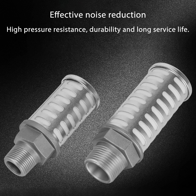 5Pcs Pneumatic Air Compressor Muffler High Pressure Resistant Air Exhaust