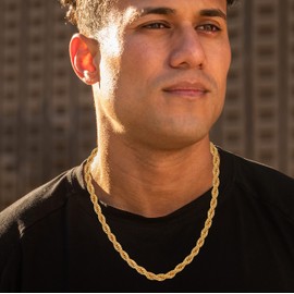 LIFETIME JEWELRY 8mm Rope Chain Necklace 24k Real Gold Plated for Women and Men (20 inches, 1 - Gold Plated)