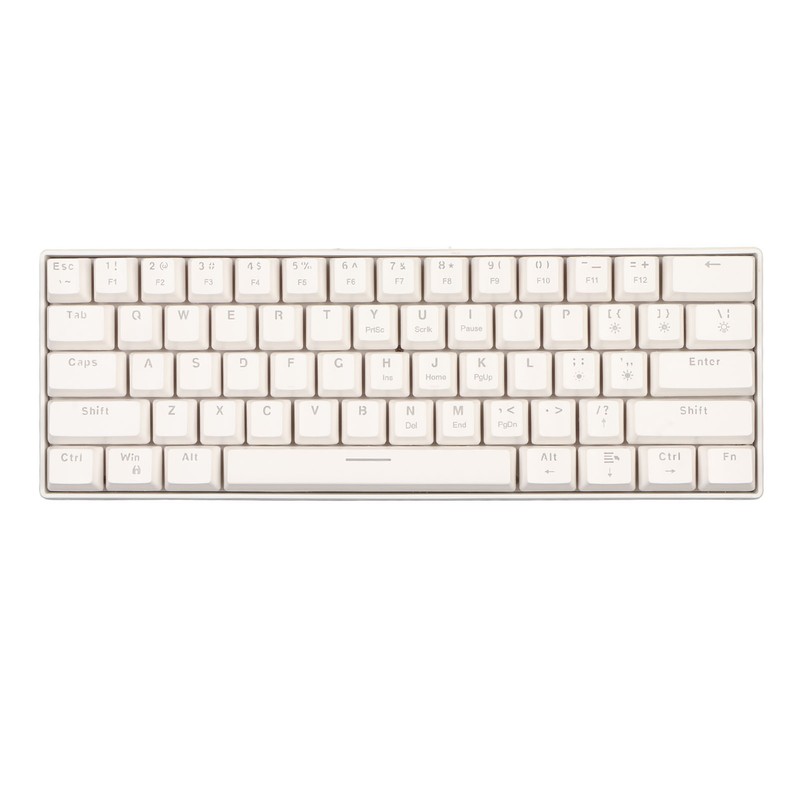 61 Key Mechanical Keyboard Portable Compact 60% Gaming Keyboard with