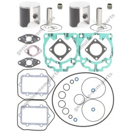 Aftermarket 2003 Ski-Doo Rev MXZ 600 HO Top End Rebuild Kit Pistons Gasket Bearings Std 72mm