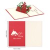 FAOKZE 3D Christmas Card, Pack of 6 3D Pop Up