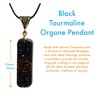 Hand Crafted Black Tourmaline Gemstone ORGONE Pendant Powerful Reiki Protective