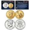 John F Kennedy 2-Coin Set 2015 JFK Presidential $1 Coin