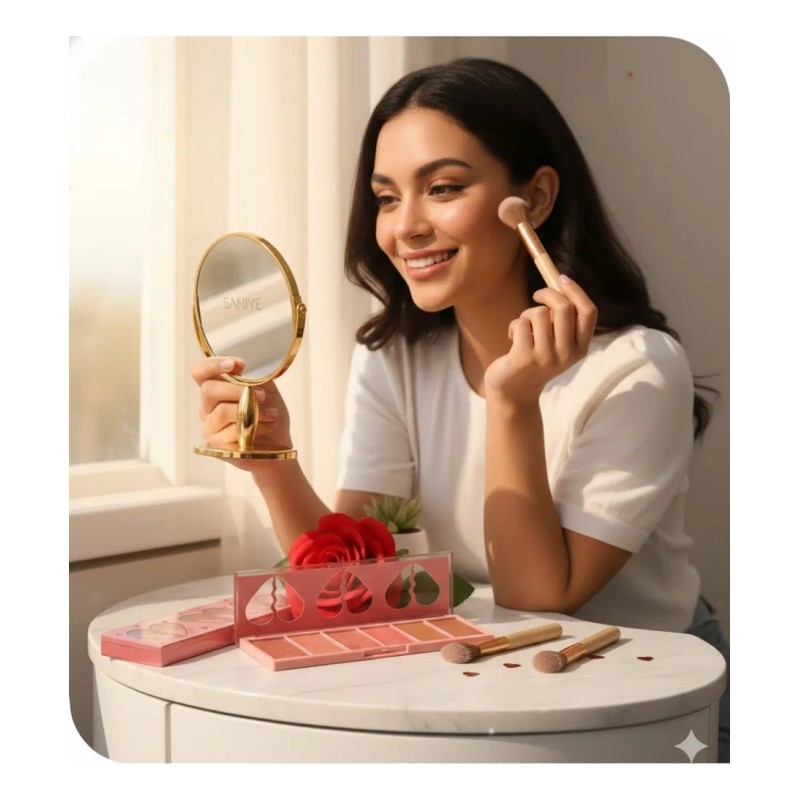Paleta Facial 3 En 1: Contorno, Rubor E Iluminador En