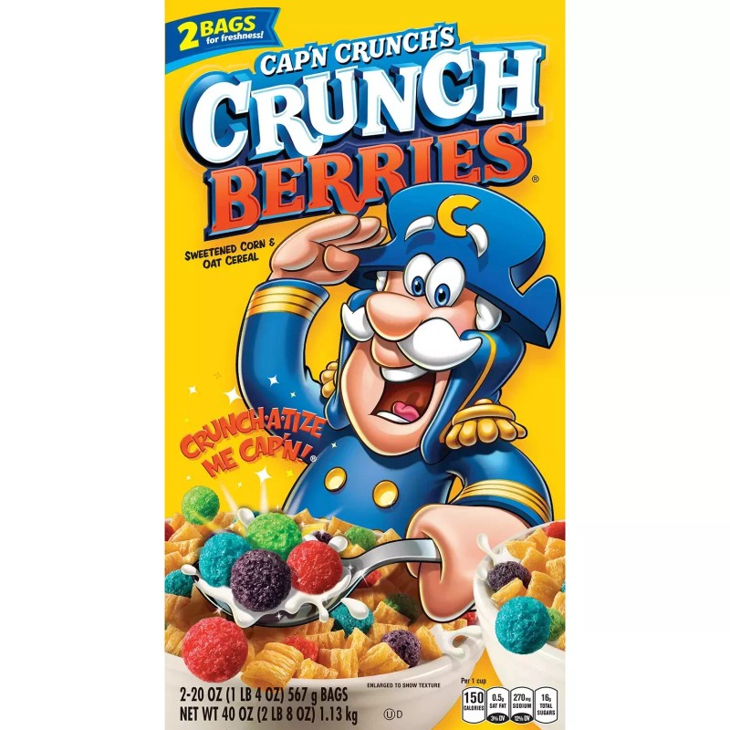 Cap'n Crunch's Crunch Berries Cereal, 40 oz.
