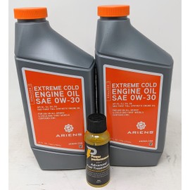 Ariens Pack of 2 SAE 0W-30 Extreme Cold Engine Oil Quart 00077900 and Fuel Treatment