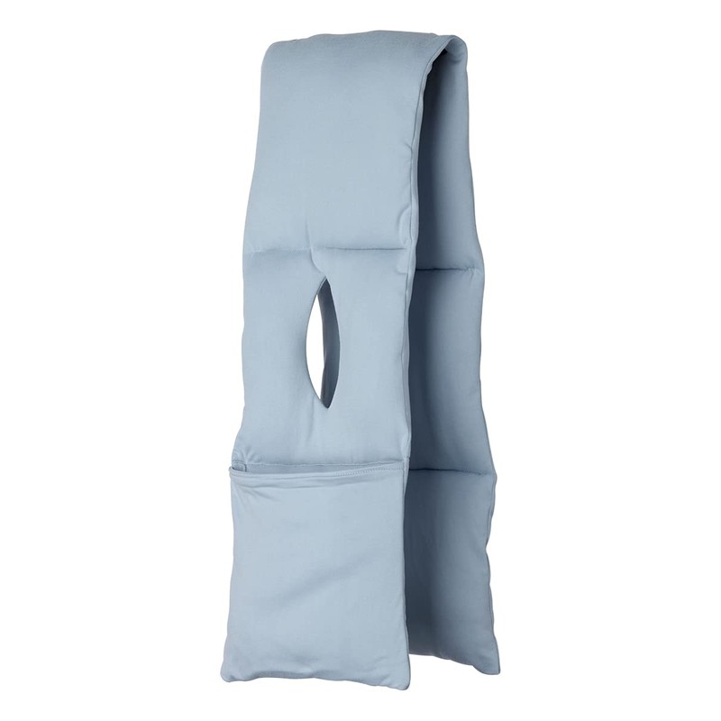 Bufanda acolchada adaptable posquirúrgica con bolsa para mujer, Azul (Sky