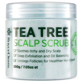 Roycederm Tea Tree Scalp Scrub: Soothing Hair & Scalp Care for Itchy, Dry, Flaky Scalp & Dandruff | Exfoliating & Hydrating with Tea Tree Oil for Women & Men