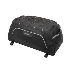 Leopauto Motorcycle Tail Bag - Waterproof Large Capacity Motorcycle Trunk Bag with Rain Cover, Black