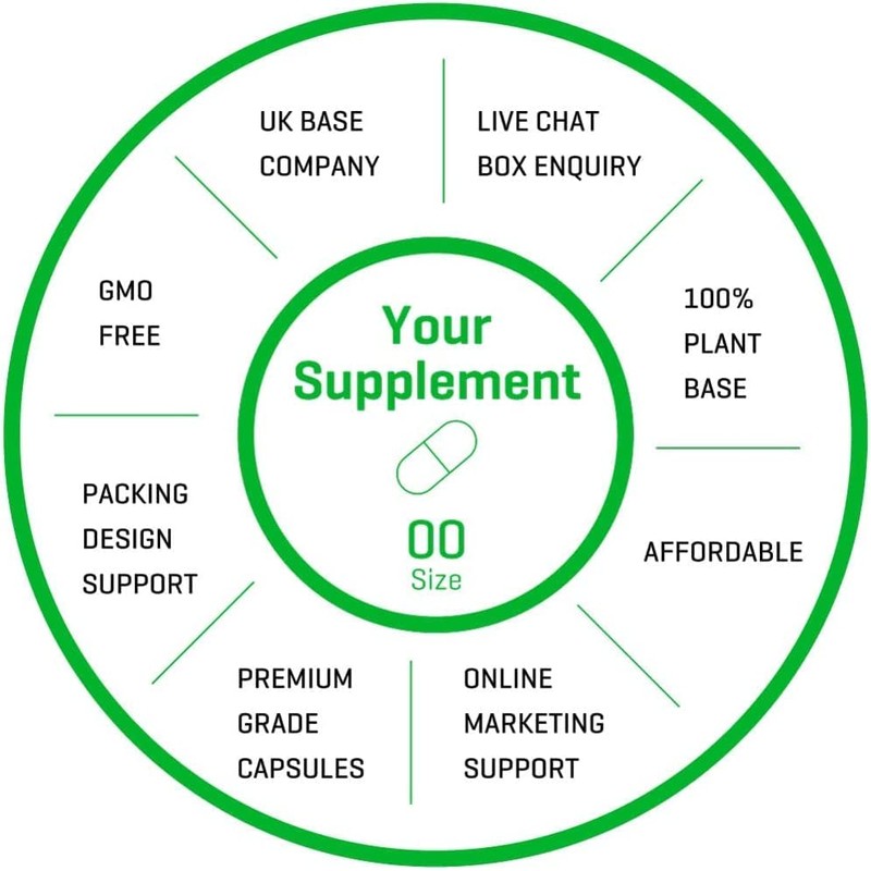 The Good Guru The Good Guru Vegetarian Empty Clear Capsules