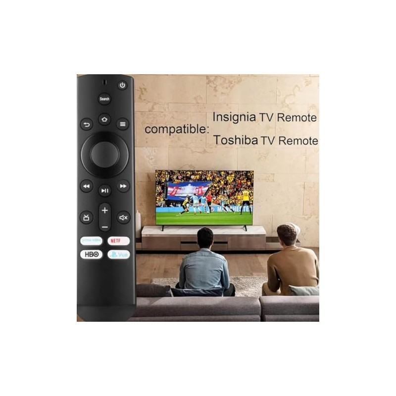 Generic Universal Replacement Remote Control for Insignia/Toshiba Smart TVs (No