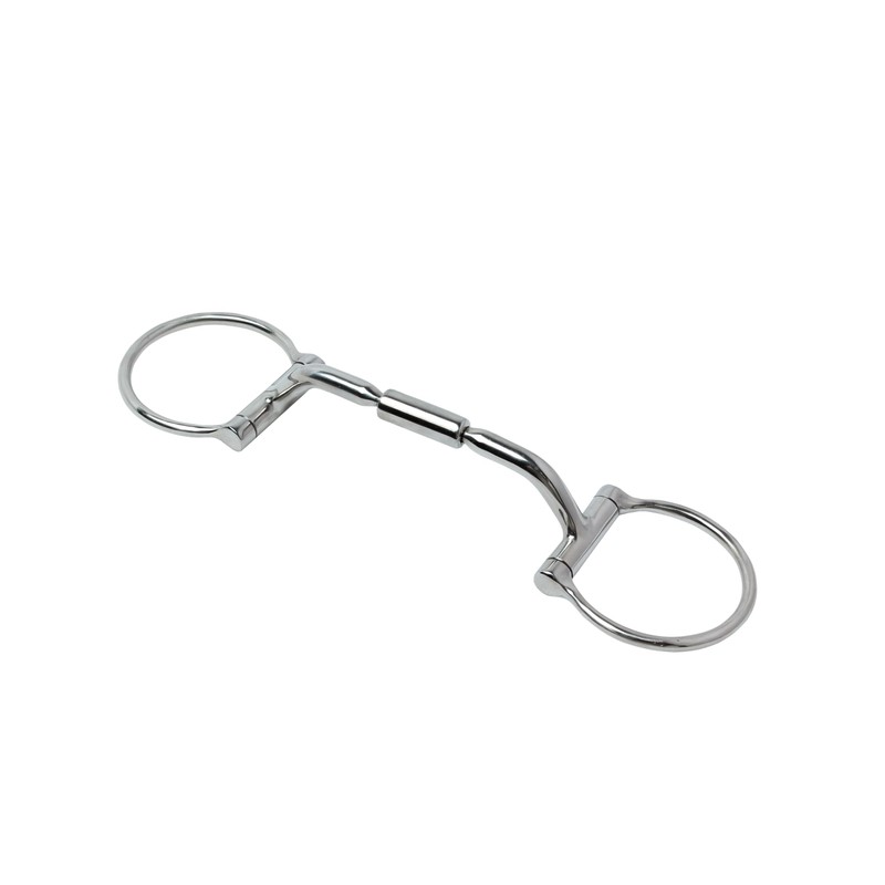Huxlay Bros D Ring Comfort Snaffle Bit with Copper Inserts,