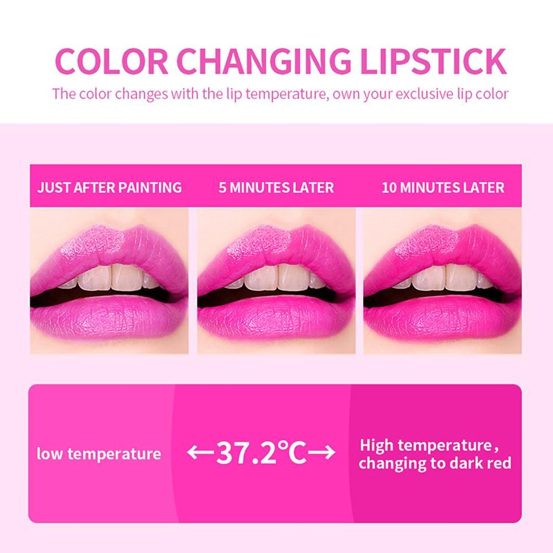 6 Color Lipstick Color Changing Lipstick Lip Stain Long Lasting