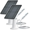 Solar Panel Charger Compatible with Eufycam 3/3C/2C/2C Pro/E40/E20/2/2 Pro/E/L20/L40/Solo/SoloCam Spotlight,