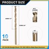 PATIKIL 2.6mm Drill Bit #37, Micro Number Small Bits 4341