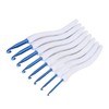 8pcs Crochet Hooks Curved Soft Handle Comfortable Portable Knitting Tool