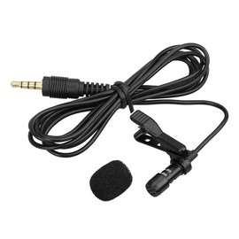 Mini Lapel Mic Clip On Lavalier Microphone 3.5mm for Phones PC Laptops Recording