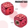 MEAJOO 4PCS Dice Tire Valve Stem Caps, Wheels Tire Air