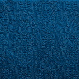 33 x 33 cm Lunch Napkin Embossing - Design Elegance Navy - Blue
