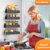 SYLLENHOD Spice Rack Wall Mount: 4 Packs Oversize Pantry Organization