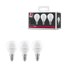 Paulmann 28427 LED 3-Unit Pack Drop 4W E14 230V 2700K, 3.2 W, Opal