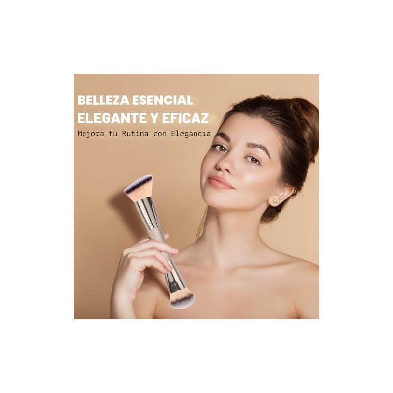 Dpolla, brochas de maquillaje para base, 2 unidades, brochas de