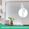 10 Pcs Valance Clips 2.5'' Window Blinds Hidden Clip Clear
