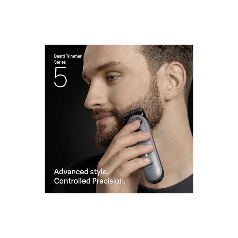 Braun Series 5 Beard Trimmer, BT5525, Grey - 5 Styling