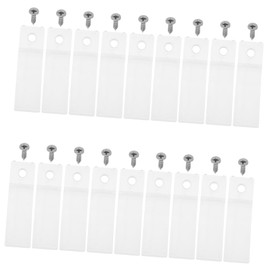 MAGICLULU 40Sets Non Slip Drawer Stops Clear Plastic Stoppers with Stainless Steel Screws for Furniture Dresser Cabinet and Office Desk Repair Tool