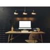 Creative Co-Op Lion Shaped Table Lamp with Black Shade