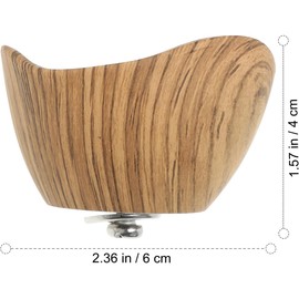 GALPADA Tapas para Ollas Perillas de Repuesto Diseño de Veta de Madera, Plástico Resistente, 2 Piezas, Fáciles de Limpiar, para Cocina