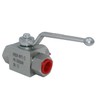 Hydraulic Ball Valve KHB3K 1/2'' NPT, Shut-Off 3 Way Ball