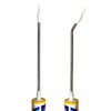 Professional Caulking Gun Nozzle Extensions, Stainless Steel, Straight and Curved
