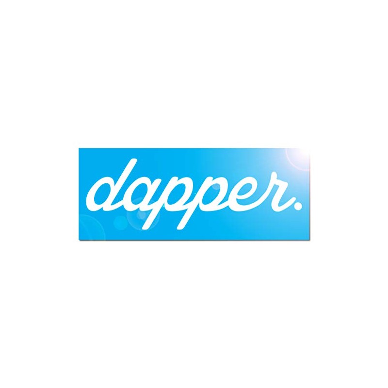 Reflective 21" Dapper Banner Decal/Sticker