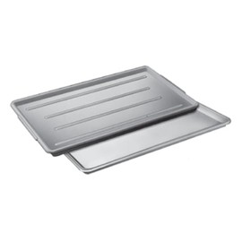Channel P1224-W Trays/Platters/Lugs/Pans, Platters, High-Impact Styrene, 12.5"W x 24"D x .75"H, Plastic Construction, Pack of 12