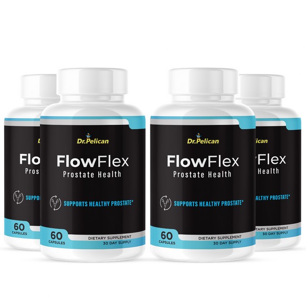 Pelican Vitamins FlowFlex - Prostate Support- 4 Bottles- 240 Capsules