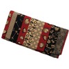 Jidai Komon Bill Long Wallet, Japanese Pattern, Okame Hyottoko Red,