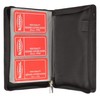 MARSHAL 72 Count Credit Card/Business Card Holder with Zip Around