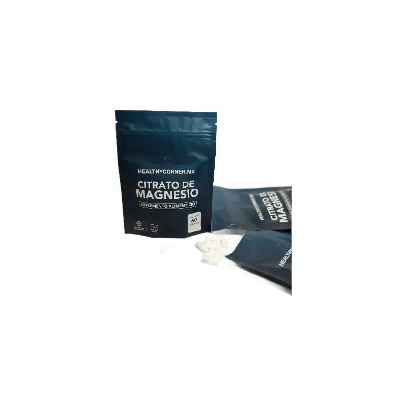 Citrato De Magnesio 60 Cápsulas 400mg Por Cápsula.