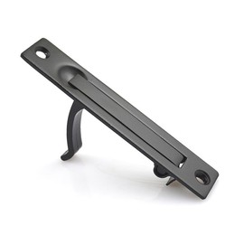 Dontay 2 Pack Pocket Door Handles,Stainless Steel 304 Edge Pulls,Hidden Handle Hardware,Flush Mount Sliding Doors Pull for Bathroom Cabinets&Drawers(2,Matte Black)