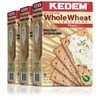 Kedem Whole Wheat Crackers, 9oz (3 Pack) | Wholesome &