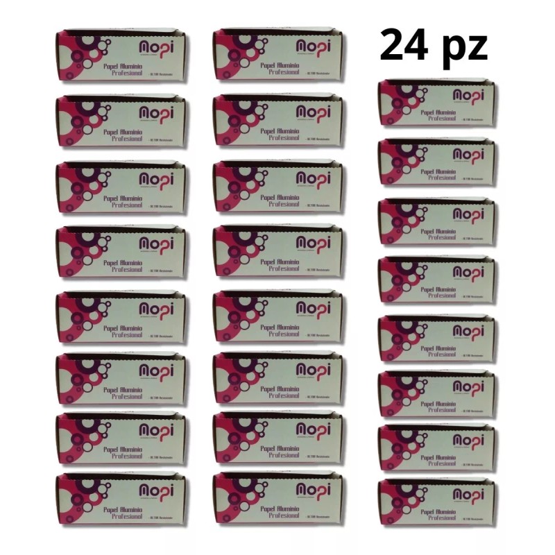 Azteca 24 Rollos Aluminio Para Procesos , Decoloración Estética