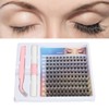Kit de Extensión de Pestañas DIY, 120 Piezas en Racimos,