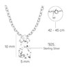 Sofia Milani - Women's Necklace 925 Silver - Zirconia Pendant,
