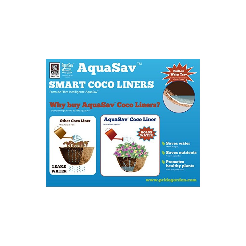 AquaSav 18 inch Round Coco Replacement Liner