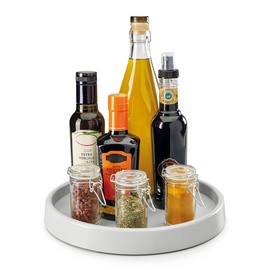 Metaltex Giro 362520000 Rotating Shelf / Kitchen Round Plastic Grey Diameter 28 x 4 cm
