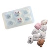 2 PCS Animal Silicone Squishy Molds for DIY taba, Kawaii