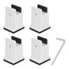 lyrlody Raised Bed Blocks, 4pcs Adjustable Furniture Risers with Screw